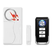 White Magnetic Sensor Alarm Loud Horn Scare Thief Home Shop Security System Set