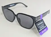 Foster Grant Trend Sunglasses FG 23 26 EMB BLK Black on Black 100% UVA-UVB Lens