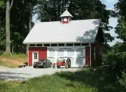 Woodberry Car Barn and Shop with Loft - 3 Complete Sets of Plans (eB-112x3)