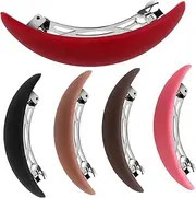 Ipetboom Hair Barrettes for Women 5 Pcs Vintage Hair Clips Automatic Hairpin Small Barrette Clips French Ponytail