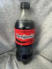Share a Coke with Benjamin 2025 Personalized Gift Coca~Cola Bottle 20oz Zero