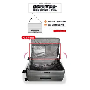 勝德豐 LAMADA 藍盾 20吋 PC 上掀式 1/9 前開式炫麗格紋系列行李箱 登機箱 旅行箱