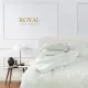 【皇室羽毛工房】300T精梳棉素色床包被套枕套四件式床組-淺蘋果綠(加大)