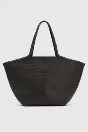 Juniper Leather Tote in Chocolate Brown - CAMILLA AND MARC® C&M