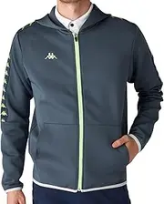 [Kappa] 634402 Men's Sweatshirt, Lightweight, Stretchy, Full Zip