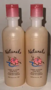 2 NEW Avon Naturals Foam Bath Cherry Blossom 8.4 oz Sealed