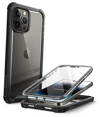 Transparent Case for iPhone 14 Pro Max (6.7 Inch) Bumper Case 360 Degree black