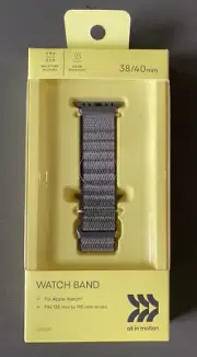 All in Motion™ Nylon Apple Watch Band 38/40mm Determined Blue/Captivating Cream