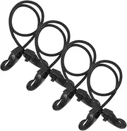 MOBUTOFU 4pcs Plastic Hook Portable Hook Rope Buckle Strap Camping Accesories Camping Essentials Camping Accessory Camping Accessories Kayak Hook Strap Camping Cord with Hook Camping Tool