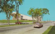 Maine Lumberjacks Bangor Municipal Auditorium CBA/USBL Basketball Arena Postcard