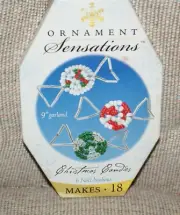Holiday Ornament Sensations Christmas Candy Ornament Kit Makes 16 Fast Shipping