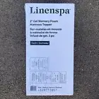 2" Gel Infused Memory Foam Mattress Topper Twin Comfortable