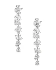 Shashi Fallen Leaf Linear Drop Earrings