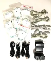 Lot Snap On Electrode Replacement Pads & Wires Tens Unit EMS Therapy Massager