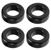 4Pcs Toroid Core,Ferrite Chokes Ring (Black Gray,20.5x12.2x6.5mm)