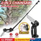 2 In 1 Cordless 6" Chainsaw Pole Tree Pruner Telescopic For Makita 18V Battery