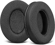 SOULWIT Earpads Replacement for Sennheiser HD202/HD202II/HD203/HD212/HD212-Pro/HD437/HD447/HD457/HD477/HD497/EH150/EH250/EH350/HD62-TV/HD65-TV, Ear Pads Cushions with Football Texture Fabric - Black
