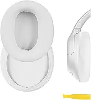 Geekria QuickFit Replacement Ear Pads for Sony WH-CH700N/CH710N/CH720N Headphones Ear Cushions, Repair Parts (White)