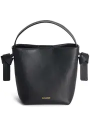 [Jil Sander] Knot Hobo Mini R-Calf With Canvas Crossbody