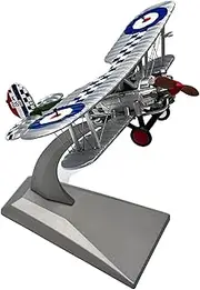 2023 1/72 Scale WWI British Royal Air Force Bristol Bulldog Biplane Propeller Aircraft Model Alloy Model Diecast Plane Military Model for Collection