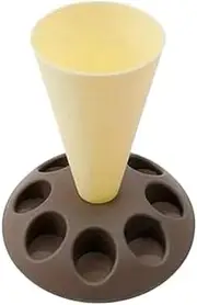 Ysyaxsyt Piping Bag Stand Piping Bag Holder with 8 Slots Nozzles, Plastic Pastry Bag Stand for Cake Decorating Kit B