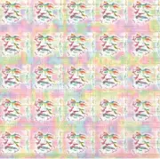 Jerry Garcia Faces BLOTTER ART perforated tabs psychedelic art
