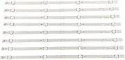 LVNVNZBZDA 8pcs LED Backlight Strip Fit for Grundig 49 GUW 8768 49GUW8768 49VLX7000BP 49VLX7700WP 49GUS8860 49GUB8864 49VLX7810BP