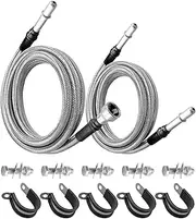 819-846 Stainless Steel Fuel Line Kit Compatible with Chevy Silverado 2004-2010 GMC Sierra 2004-2010, Stainless Steel Flexible Braided Fuel Line Replace 15237136 15946200
