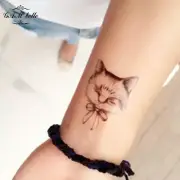 Lovely cat waterproof temporary tatoo henna fake flash tattoo