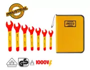 Ingco HKISPA0701 7pcs Insulated Single Open End Spanner Set
