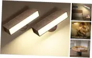 Wall Sconces Set of Two, Battery Operated Wall Sconce, Dimmable Night Light