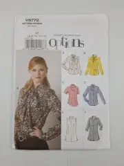 Vogue Sewing Pattern 8772 V8772 Misses Fitted Blouse Pattern Size 6-14 NEW