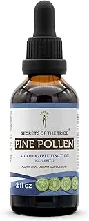 Pine Pollen Tincture Alcohol-Free Extract, Wildcrafted Pine Pollen (Scots Pine, Pinus sylvestris) Dried Pollen (2 FL OZ)