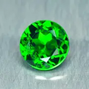 0.92Ct Round _ Phenomenal Sparkling Unheated Chrome Diopside _Russia