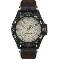 在飛比找ETMall東森購物網優惠-【TIMEX】天美時 遠征系列 42毫米戶外手錶 (米x棕 