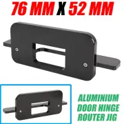 76mm X 52mm Jig Door Hinge Installation Tool Door Hinge Router Jig Aluminium, 1X