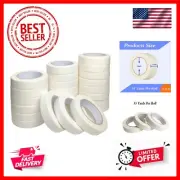 Masking Tape 1 inch Wide, 24 Pack White Masking Tape, 1 inch x 55 Yards x 24 ...