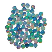 Ethiopian Opal Round 3.00 MM Cabochon AA Quality, October Month Birthstone Stone