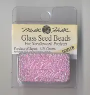 Mill Hill Glass Seed Beads 4.54g Crystal Pink #02018