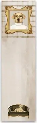 Yellow Lab Labrador Retriever Magnetic Paper Notepad - Whimsical Dog Lover Gift