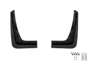 2020-2024 Corvette C8 Painted Front Splash Guards Mud Flaps Gloss Black GBA