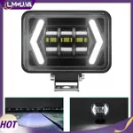 LMG LED 燈條,80W 4.5 英寸方形聚光燈 8000LM 6000K 高亮度工作燈吊艙行車燈,IP68