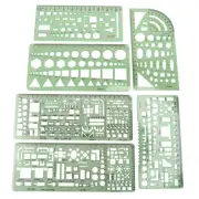6 Pieces Plastic Measuring Templates Building Formwork Stencils Geometric1737