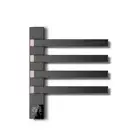 Towel Rack Rail Black / gold Smart Electric Heated