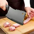 Butcher Knife Stainless Steel Plastic Handle Chef Cleaver Beef Slicing Chopping