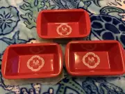 Temp-tations Doodle Doo Mini Loaf Pans - Set Of 3 Red