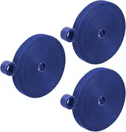 uxcell 3-Roll Garden Plant Tape, 33 ft x 0.4 in Garden Hook and Loop Plant Ties Multi-Purpose Use Adjustable and Reusable Twist Wire Tape for Plants/Flowers/Vines [Blue]