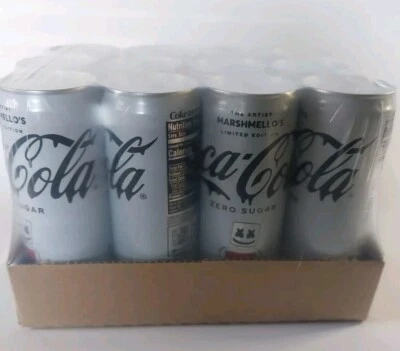 Marshmello's Limited Edition Coca-Cola Zero Can-Unopened Sealed 12 Pack
