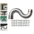 Flue Extension Tube Pipe Corrugated Length Duct Fire Place Stainless Steel