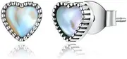 [Generic] Heart of Glass Stud Earrings for Women Fine Jewelry